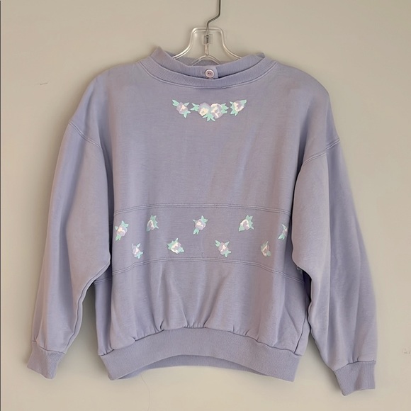 Vintage Lady Footlocker purple sweater small - Picture 2 of 5